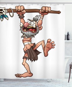 Witch Doctor Magician Print Shower Curtain for a Mystical Bathroom Atmosphere