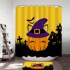 Witch Pumpkin Halloween Shower Curtain- Waterproof And Stylish
