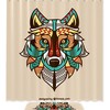 Wolf Background Waterproof Shower Curtain For Bathroom Decor
