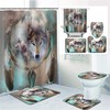 Wolf Dream Catcher Cool Wolf Fabric Animal Shower Curtain For Bathroom