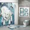 Wolf Dreamcatcher Animals Shower Curtain For Boho Bathrooms