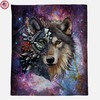 Wolf Lover Gift Set with Blanket, Dreamcatcher, and Shower Curtain for Home Decor 