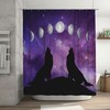 Wolf Moon Phases Unique Shower Curtain for a Mystic Bathroom