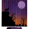 Wolf Moon, Waterproof Shower Curtain Bathroom Curtain - Protective Lunar Canine Dcor
