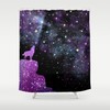 Wolf Nebula Shower Curtain Space Violet Curtain Galaxy Curtain Nebula Curtain Star Planet Wolf Curtain Home