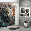 Wolf Pack Dreamcatcher Shower Curtain For Nature Lovers