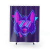 Wolf Portrait Shower Curtain - Retro Bathroom Decor