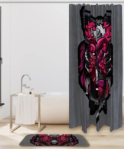 Wolf Print Shower Curtain For Rustic Bathroom Decor