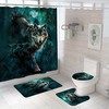 Wolf Print Shower Curtain for Bathroom Cover for a Bold and Wild Bathroom Decor