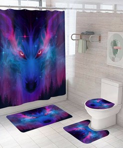 Wolf Shower Curtain Bathroom - Serene Canine Bathroom Dcor 