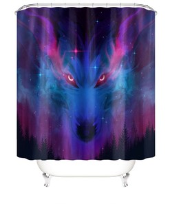Wolf Shower Curtain Bathroom - Serene Canine Bathroom Dcor