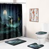 Wolf Shower Curtain Bathroom - Supreme Waterproof Wolf Print Bathroom Accessory