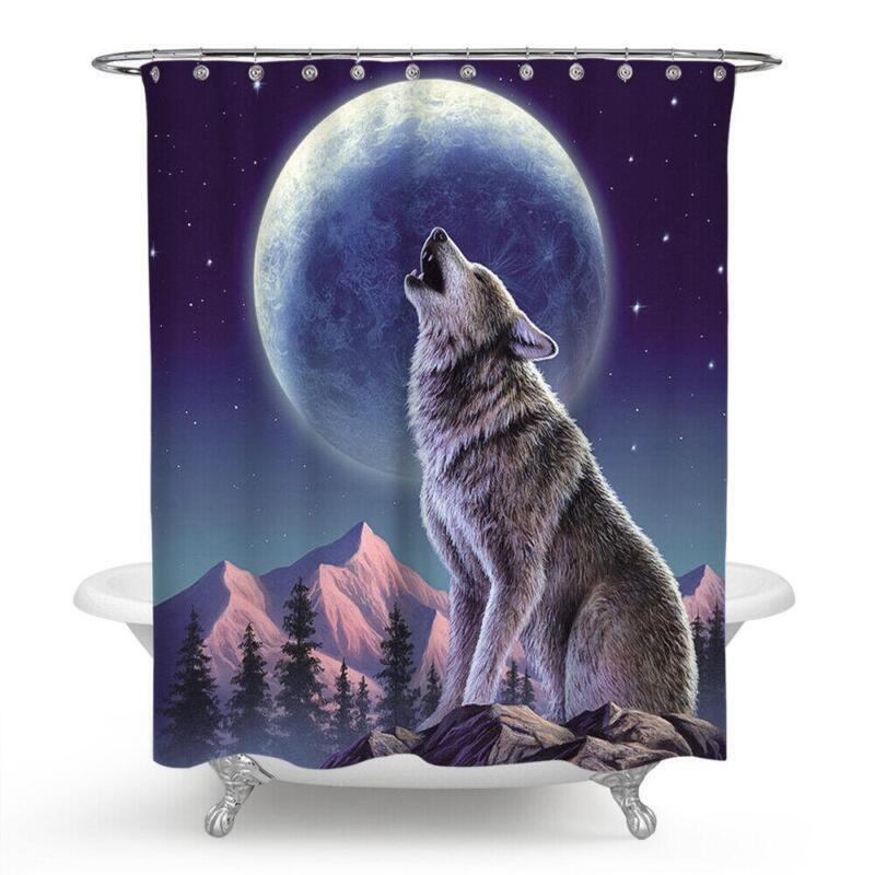 Wolf Shower Curtain Bathroom - Wild and Free Bathroom Accessory