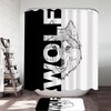 Wolf Shower Curtain - Gray Wolf Bathroom Accessories