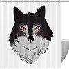Wolf Shower Curtain - Sleek Canine Bathroom Accessory