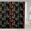 Wolf Silhouettes Kids Shower Curtain,Wild Animals Hunting Bathroom Curtains for Girls Boys Adults Curtains