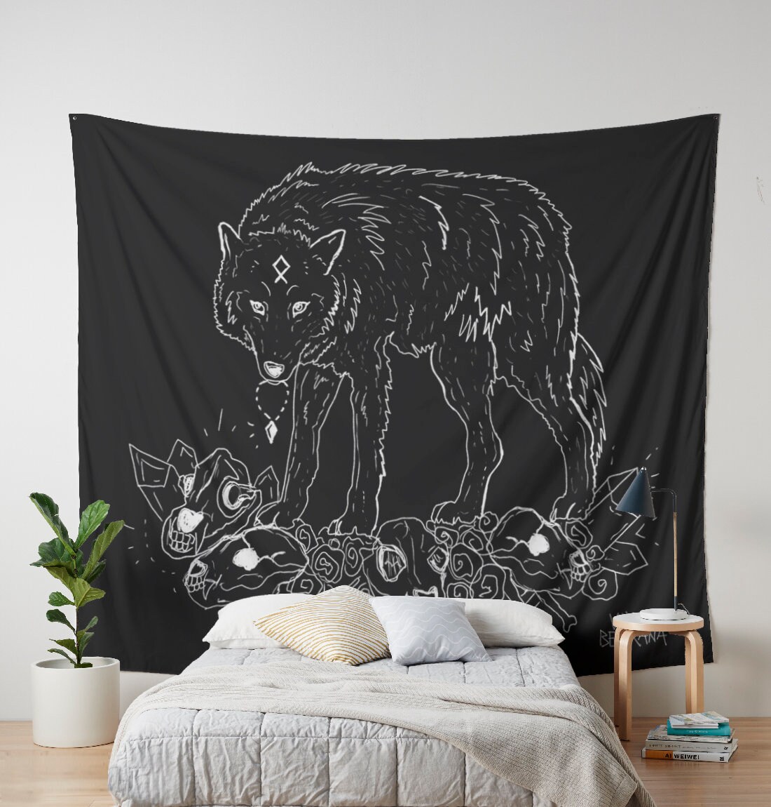 Wolf Tapestry and Wall Hanging for Witchy and Unique Home Decor