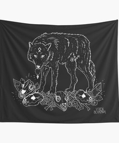 Wolf Tapestry and Wall Hanging for Witchy and Unique Home Decor