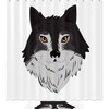 Wolf, Waterproof Shower Curtain Bathroom Curtain - Water-Durable Wolf Print Bathroom Accessory