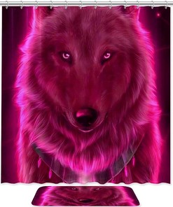 Wolf Waterproof Shower Curtain For Beautiful Bathroom Decor