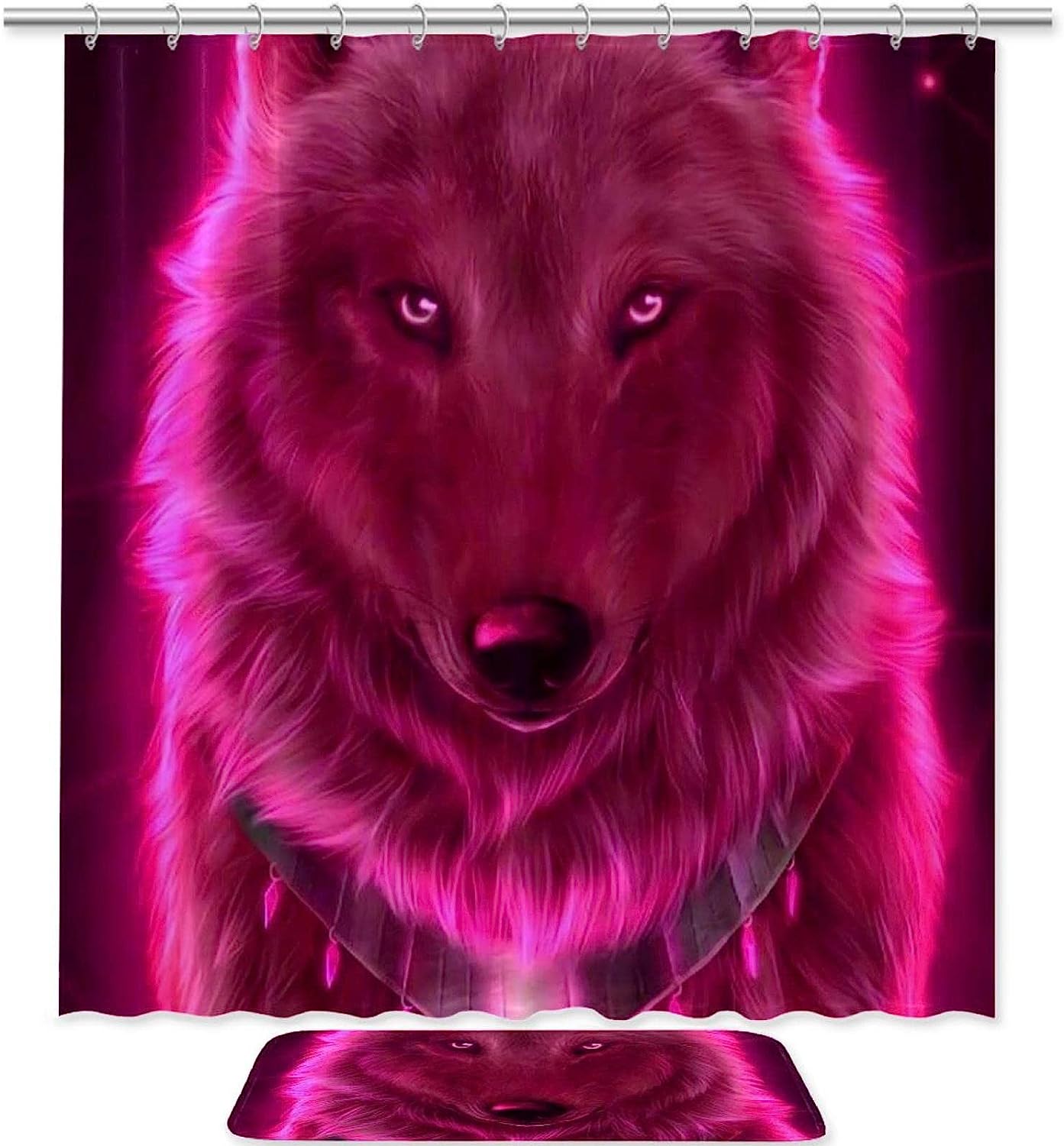 Wolf Waterproof Shower Curtain For Beautiful Bathroom Decor