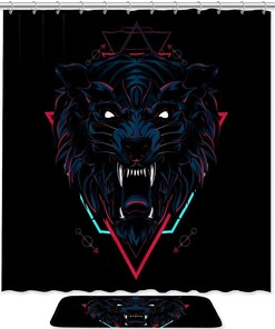 Wolf - Waterproof Shower Curtain For Your Bathroom