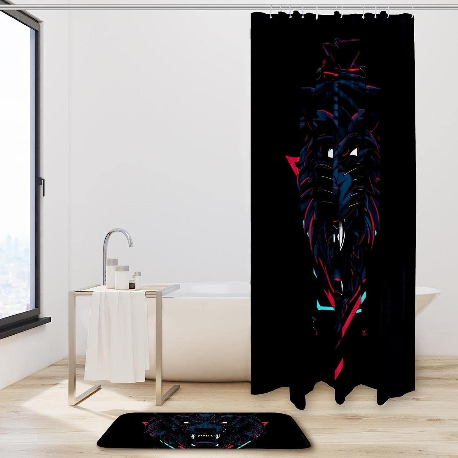 Wolf - Waterproof Shower Curtain For Your Bathroom - Image 2