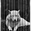 Wolves White Wolf Animals Waterproof Bathroom Shower Curtain for Wildlife Enthusiasts