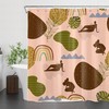 Woman Leaf Geometric Pattern Shower Curtain Abstract Bathroom Accessories - Classy Wolf Print Bathroom Dcor 