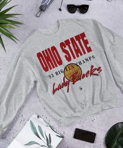 Women's Vintage Ohio State Lady Bucks Big Ten Champions '93 Basketball Shirt