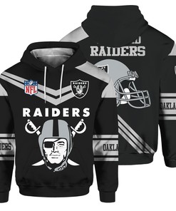 Women'S Cute All Over Print Las Vegas Raiders Long Sleeve Zip Hoodie For Fans