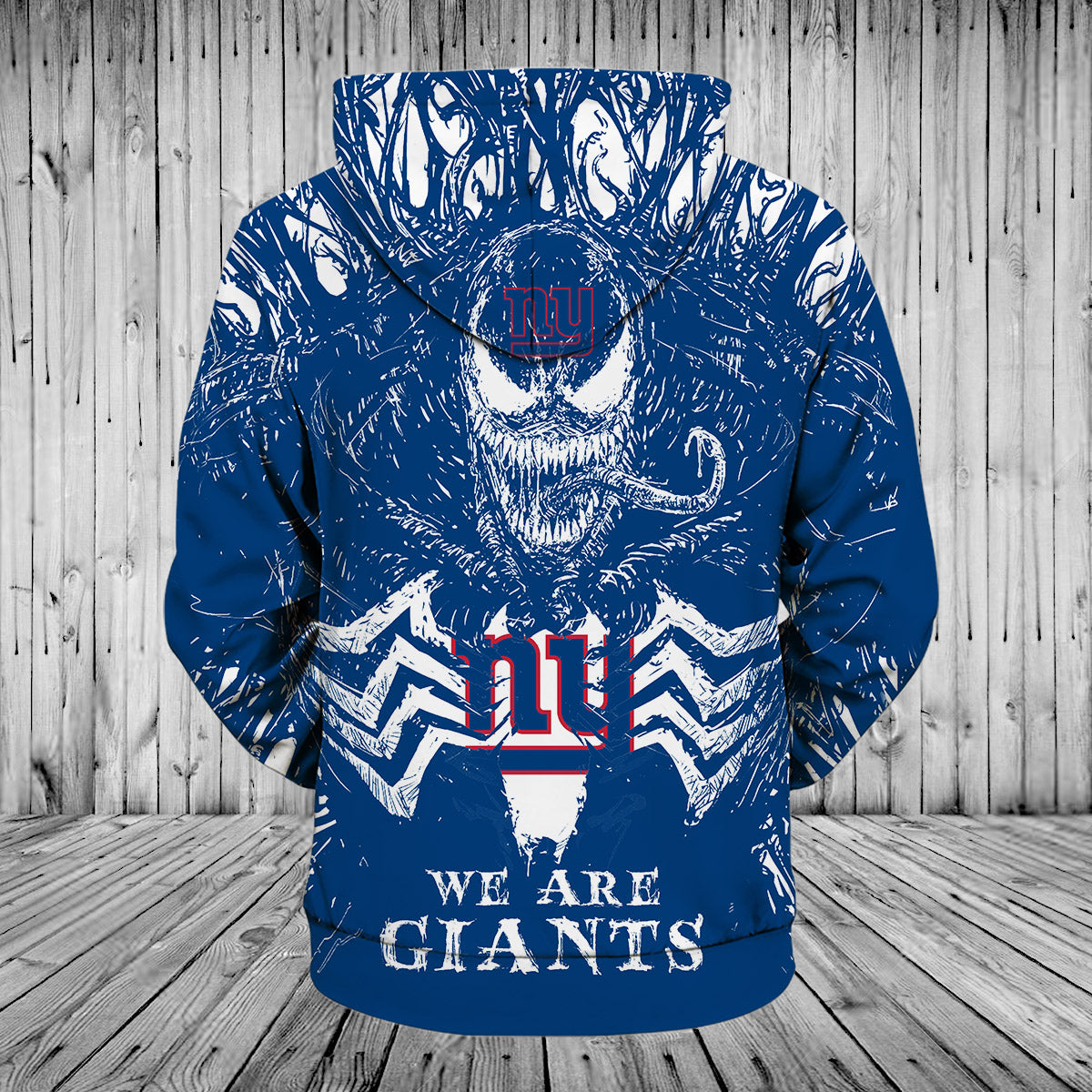 Women'S New York Giants 3D Venom Pullover Hoodie Gift For Fans
