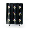 Women'S Shower Curtain Featuring The Order Of The Eastern Star Emblem Oes