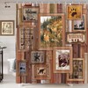 Woodland Cabin Shower Curtain For A Cozy Bathroom Decor, Rustic Bathroom Accessories