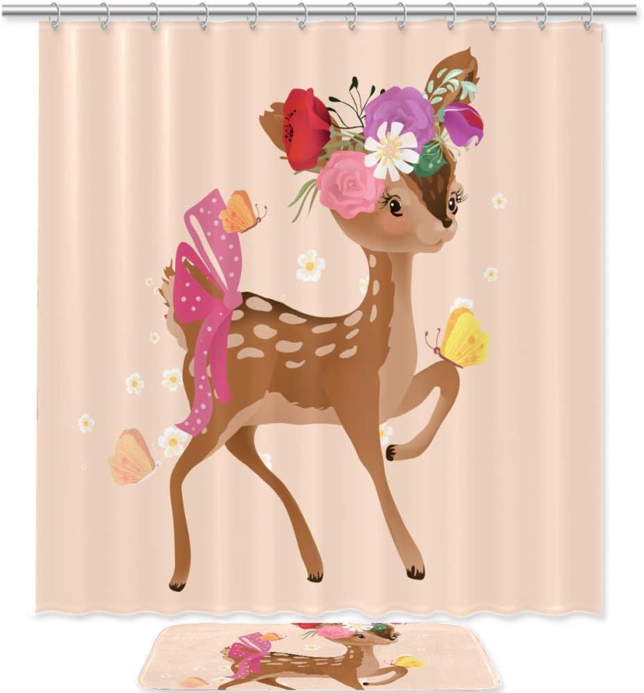 Woodland Forest Animal Shower Curtain To Bring Nature Into Your Bathroom