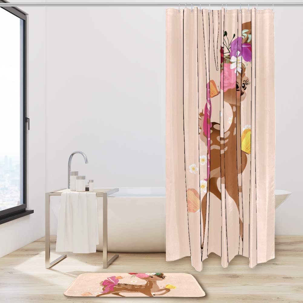 Woodland Forest Animal Shower Curtain To Bring Nature Into Your Bathroom - Image 2