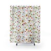 Woodland Mushroom Shower Curtain - Nature Inspired Bathroom Decor