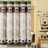 Woodland Vintage Bear Shower Curtain For Lodge-Inspired Bathroom