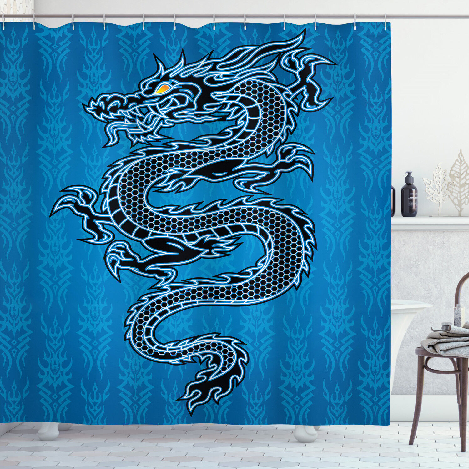 Year Of The Dragon Shower Curtain For A Festive Bathroom