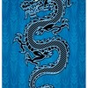 Year of the Dragon Japanese Dragon Shower Curtain for Bathroom Decor