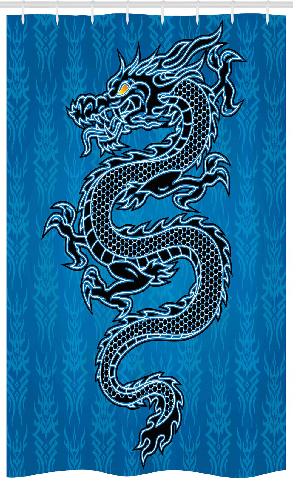 Year of the Dragon Japanese Dragon Shower Curtain for Bathroom Decor