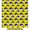 Yellow Background Dolphin Shower Curtain For Bathroom