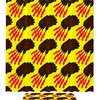 Yellow Beauty Grizzly Bear Claw On Yellow Background Waterproof Shower Curtain