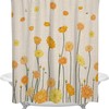 Yellow Daisy Flower Waterproof Shower Curtain for Sunny Bathroom Decor 