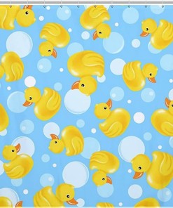 Yellow Duck Bathroom Shower Curtain for a Cute and Playful Bathroom Dcor