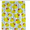 Yellow Ducks And Bubbles Shower Curtain - Fun Bath Accessory For Kids Bathroom