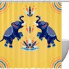 Yellow Elephant Shower Curtain for a Bright and Sunny Design