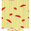 Yellow Mushroom Shower Curtain To Brighten Up Your Bathroom