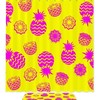 Yellow Pineapple Fruit Pattern Shower Curtain Waterproof Fabric Bathroom Curtain