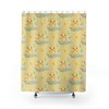Yellow Rubber Duck Shower Curtain with Cute Toy Design for Playful Bathroom Dcor
